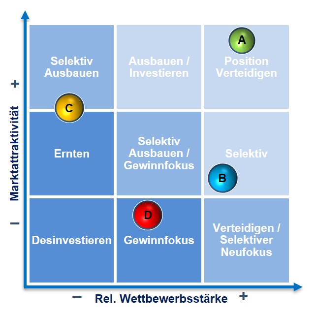 Mckinsey Matrix Mckinsey Portfolio 9 Felder Matrix Excel Controlling